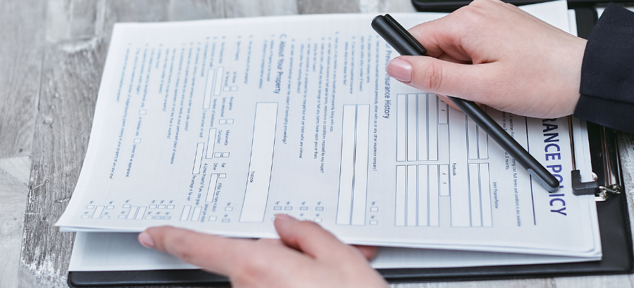 Stock image of official documents}